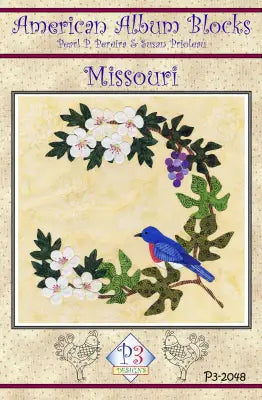 American Album Block of the Month Missouri - Show Me State Block 48