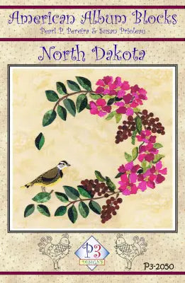American Album Block of the Month North Dakota - Peace Garden State Block 50
