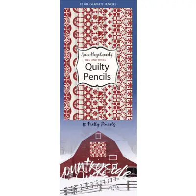 Ann Hazelwood's Red & White Quilty Pencils