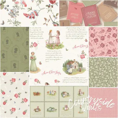 Anne of Green Gables 1 Yard Bundle Cream, 9 Pcs.