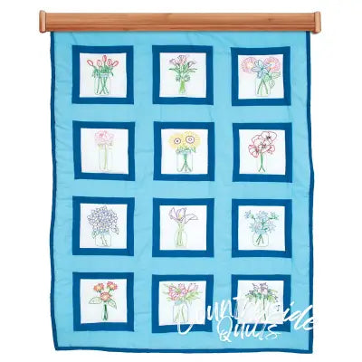 Antique Jars 9in Quilt Blocks