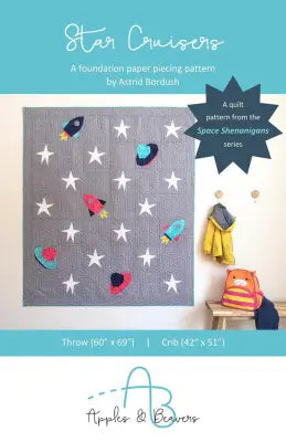 Apples & Beavers Star Cruisers Quilt Pattern