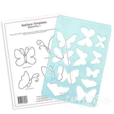 Applique Butterflies Template Sheet