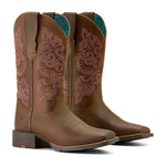 Ariat Women's Round Up Wide Square Toe StretchFit Boots
