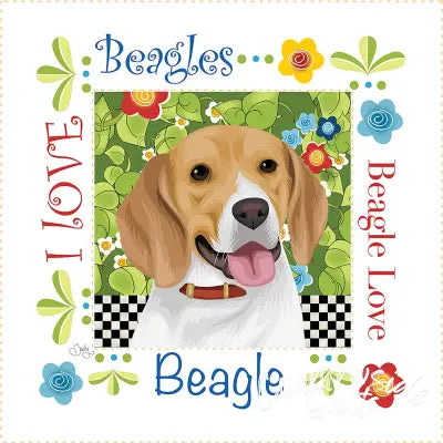 Art Panel 6in Beagle