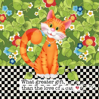 Art Panel 6in Cat Gift