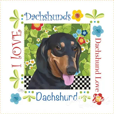 Art Panel 6in Dachshund