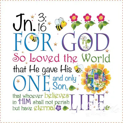 Art Panel 6in John 3:16