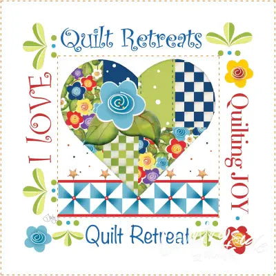 Art Panel 6in Love Quilting