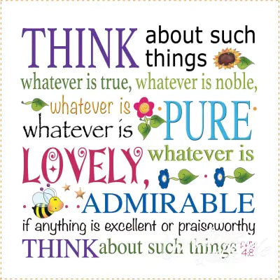 Art Panel 6in Think Lovely