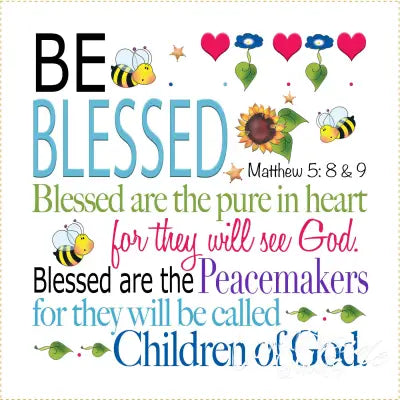 Art Panel - Be Blessed 6in x 6in