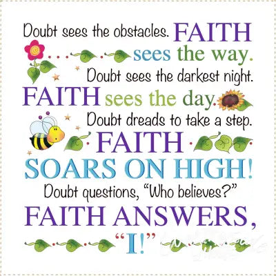 Art Panel Faith Doubt