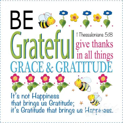 Art Panel - Be Grateful 6in x 6in