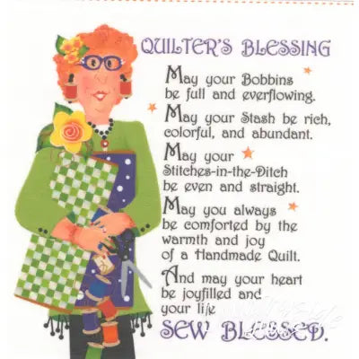 Art Panel Quilters Blessing