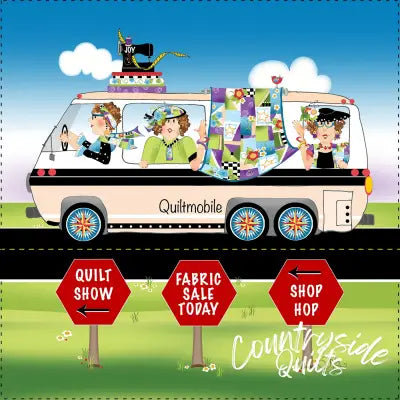 Art Panel - Quiltmobile 6in x 6in