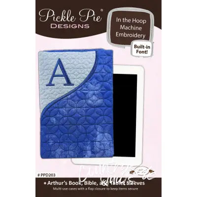 Arthur's Book + Tablet Sleeves In the Hoop Machine Embroidery Designs