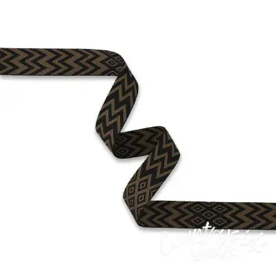 Artisan Black Brown Webbing 1-1/2in x 3 yd
