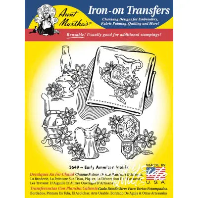Aunt Martha’s 3649 Early American Motifs Tea