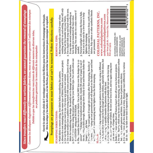 Aunt Martha’s 3649 Early American Motifs Tea