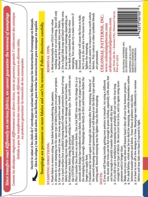 Back cover of Aunt Martha’s 3824 Kitchen Corner book featuring text and barcode