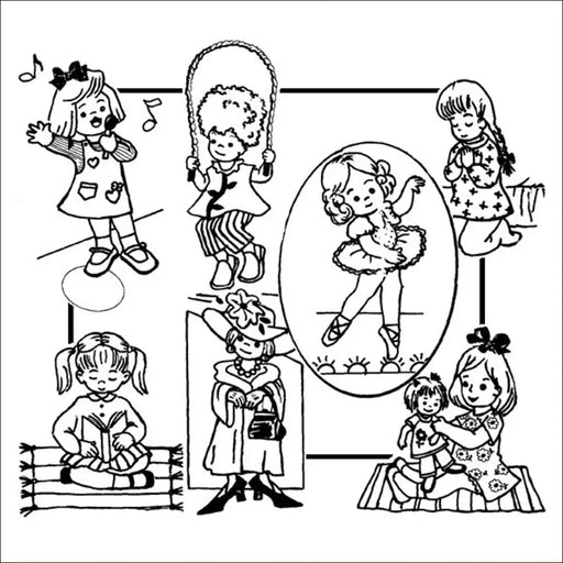 Aunt Martha’s 3912 Little Girl Tea Towels Towels/Kitchen