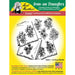 Aunt Martha’s® #3254 14 Floral Motifs iron-on transfer sheet with floral motifs design