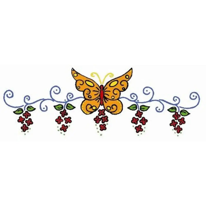 Aunt Martha’s® Butterfly & Floral Motifs featuring intricate floral motifs and butterfly design