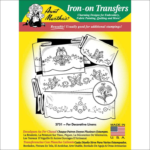 Aunt Martha’s® #3751 Decorative Linens Linen/Monograms