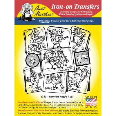 Aunt Martha’s® 3753 Barnyard Happenings Days of the Week