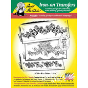 Aunt Marthas® Blue Onion iron-on transfer sheet for countryside quilts craft projects