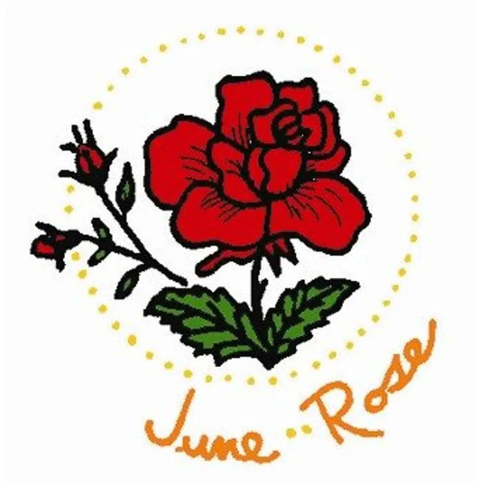 Red rose with buds featuring Aunt Marthas® countryside quilts for compare select displays