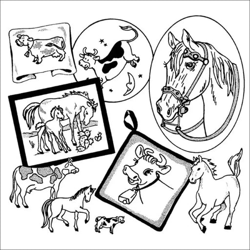 Aunt Martha’s® #3833 Cows and Horses Holiday Religious
