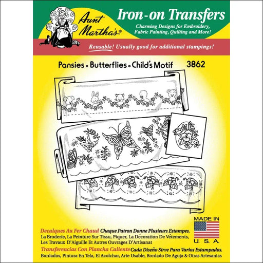 Aunt Martha’s® #3862 Pansies Butterflies & Child’s