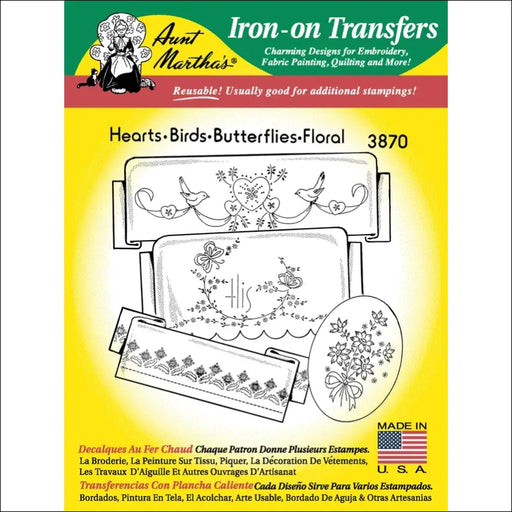 Aunt Martha’s® #3870 Hearts Birds Butterflies & Floral