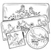 Cross stitch birds design from Aunt Marthas® for countryside quilts and embroidery projects