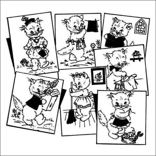 Aunt Martha’s® #3875 Miss Kitty Kat Tea Towels/Kitchen