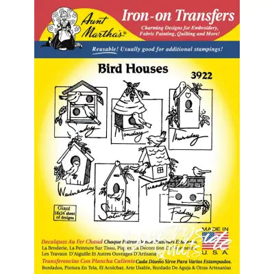 Aunt Martha’s® 3922 Birdhouses Days of the Week Tea