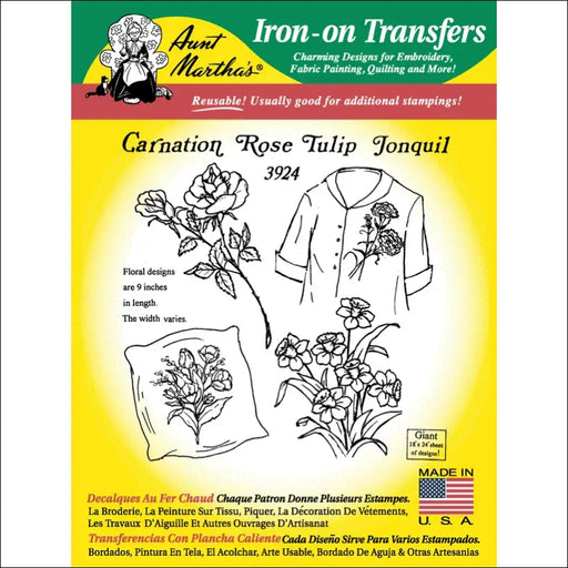 Aunt Martha’s® #3924 Large Carnation Rose Tulip &