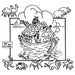 Aunt Martha’s® Noah’s Ark countryside quilt with animals for nursery decor