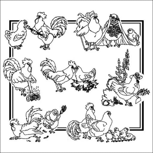 Aunt Martha’s® #3942 Chicken Delight Tea Towels/Kitchen