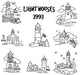 Aunt Martha’s® #3993 Lighthouses Cross-Stitch & Quilts