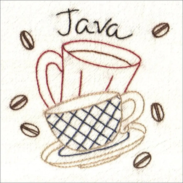 Aunt Martha’s® #3997 Java Break Tea Towels/Kitchen Decor