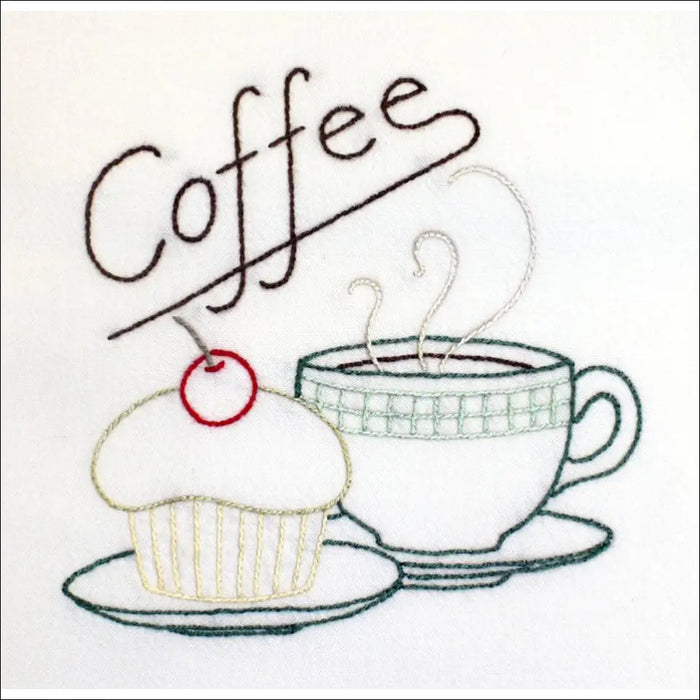 Aunt Martha’s® #3997 Java Break Tea Towels/Kitchen Decor