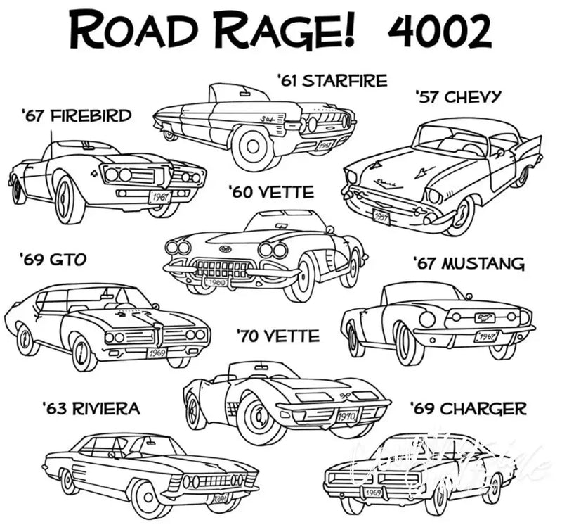Aunt Martha’s® #4002 Road Rage Cross-Stitch & Quilts
