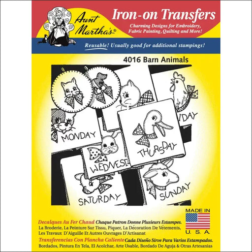 Aunt Martha’s® 4016 Barn Animals Days of the Week Tea