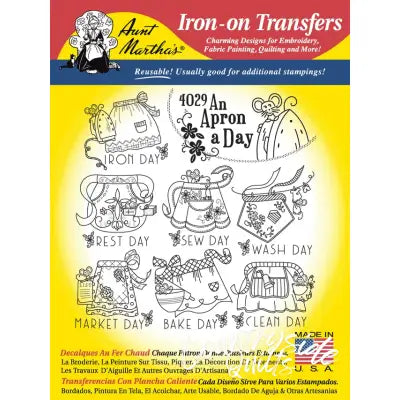 Aunt Martha’s® 4029 An Apron A Day Days of the Week Tea