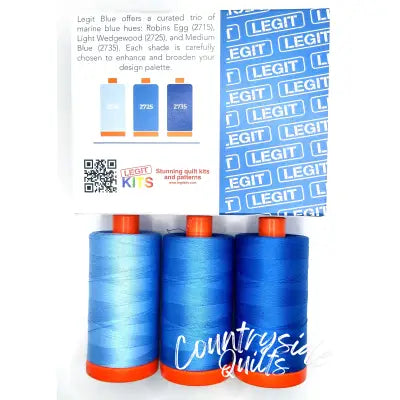 Aurifil Thread Collection - Blue