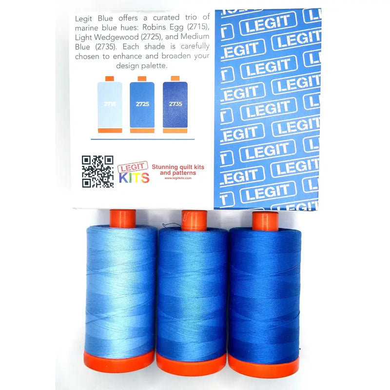 Aurifil Thread Collection - Blue TM3LS032