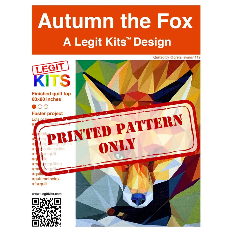 Autumn the Fox Pattern PT001