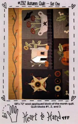 Autumn Quilt Block of the Month Blocks 1,2,3